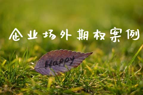 企业场外期权案例_https://www.apanben.com_期货学院_第1张