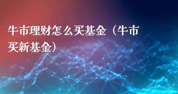 牛市理财怎么买基金（牛市买新基金）_https://www.apanben.com_财经资讯_第1张
