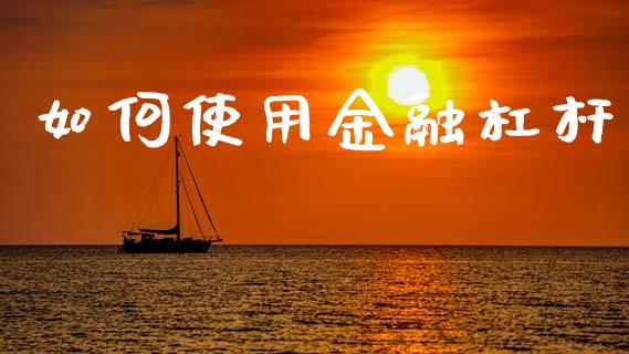 如何使用金融杠杆_https://www.apanben.com_财经资讯_第1张