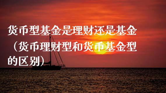 货币型基金是理财还是基金（货币理财型和货币基金型的区别）_https://www.apanben.com_国际财经_第1张