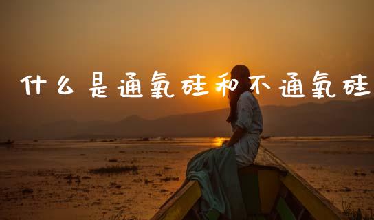 什么是通氧硅和不通氧硅_https://www.apanben.com_财经资讯_第1张