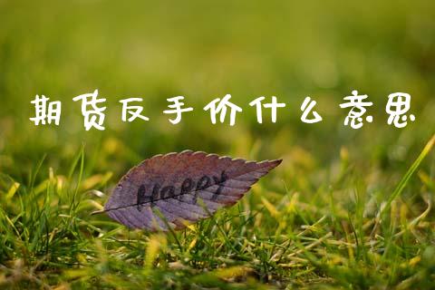 期货反手价什么意思_https://www.apanben.com_国际期货_第1张