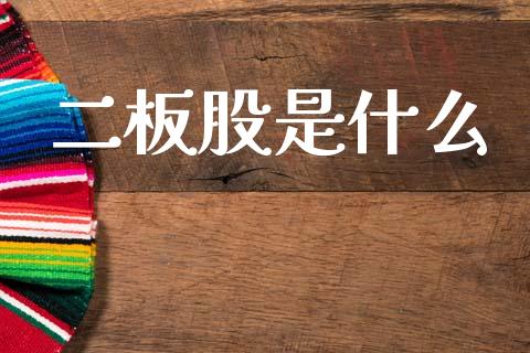二板股是什么_https://www.apanben.com_期货学院_第1张