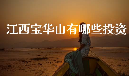 江西宝华山有哪些投资_https://www.apanben.com_股票怎么玩_第1张