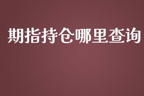 期指持仓哪里查询_https://www.apanben.com_在线喊单_第1张