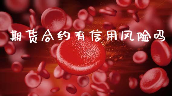 期货合约有信用风险吗_https://www.apanben.com_股市指导_第1张