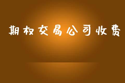 期权交易公司收费_https://www.apanben.com_股市指导_第1张