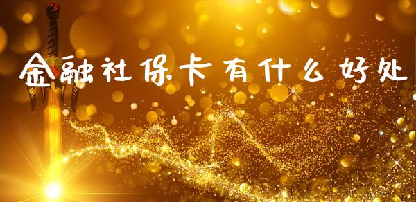 金融社保卡有什么好处_https://www.apanben.com_期货学院_第1张