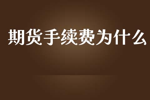 期货手续费为什么_https://www.apanben.com_国际期货_第1张