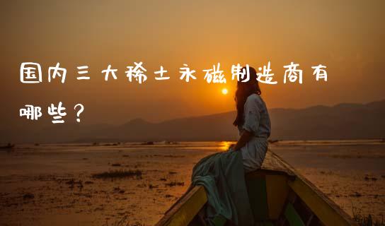 国内三大稀土永磁制造商有哪些？_https://www.apanben.com_期货学院_第1张