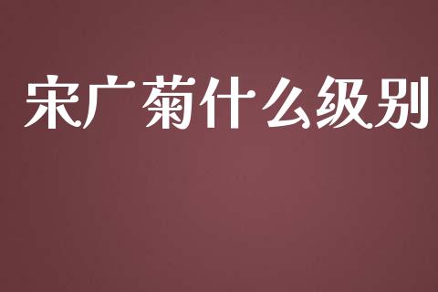 宋广菊什么级别_https://www.apanben.com_国际财经_第1张