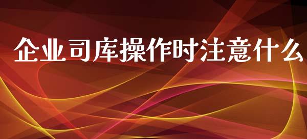 企业司库操作时注意什么_https://www.apanben.com_在线喊单_第1张