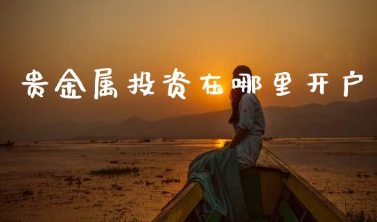 贵金属投资在哪里开户_https://www.apanben.com_期货学院_第1张