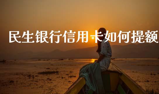 民生银行信用卡如何提额_https://www.apanben.com_股市指导_第1张