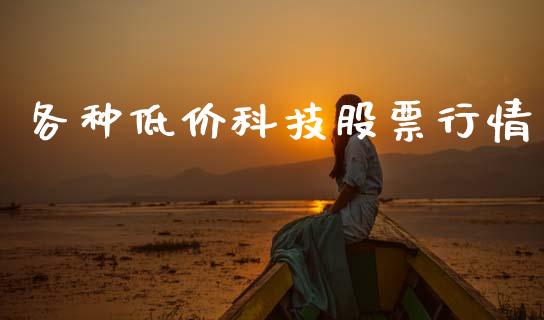 各种低价科技股票行情_https://www.apanben.com_股市指导_第1张