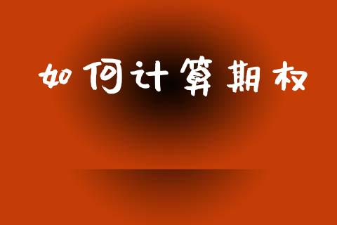 如何计算期权_https://www.apanben.com_股市分析_第1张