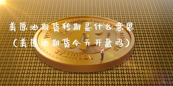 美原油期货转期是什么意思（美原油期货今天开盘吗）_https://www.apanben.com_期货学院_第1张