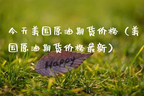 今天美国原油期货价格（美国原油期货价格最新）_https://www.apanben.com_国际期货_第1张
