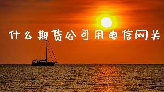 什么期货公司用电信网关_https://www.apanben.com_国际财经_第1张