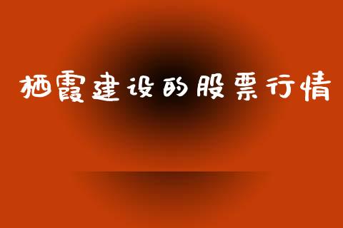 栖霞建设的股票行情_https://www.apanben.com_股市分析_第1张