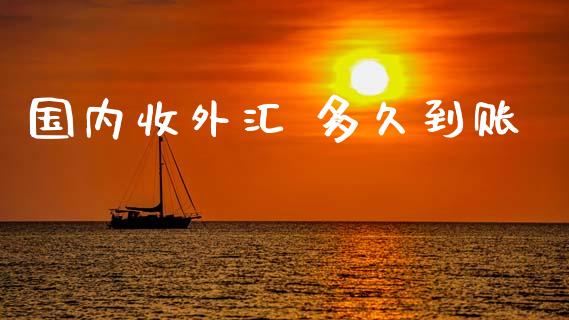 国内收外汇 多久到账_https://www.apanben.com_财经资讯_第1张