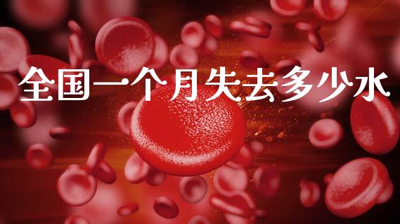 全国一个月失去多少水_https://www.apanben.com_财经资讯_第1张
