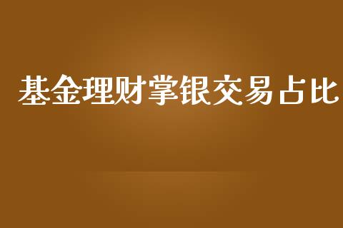 基金理财掌银交易占比_https://www.apanben.com_国际财经_第1张