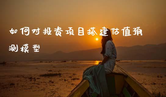 如何对投资项目搭建估值预测模型_https://www.apanben.com_股市指导_第1张