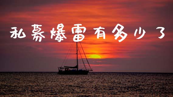 私募爆雷有多少了_https://www.apanben.com_期货学院_第1张