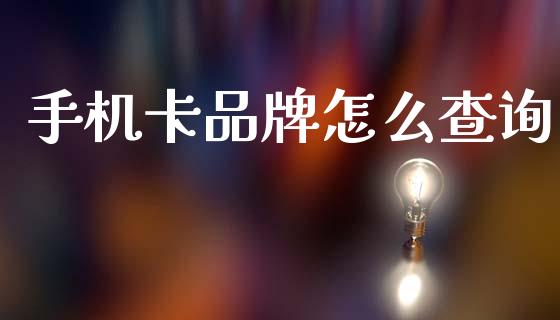 手机卡品牌怎么查询_https://www.apanben.com_财经资讯_第1张