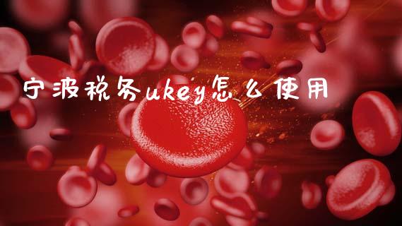 宁波税务ukey怎么使用_https://www.apanben.com_国际期货_第1张
