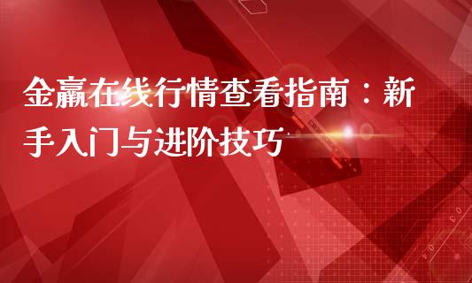 金羸在线行情查看指南：新手入门与进阶技巧_https://www.apanben.com_财经资讯_第1张
