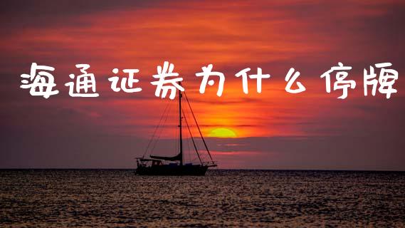 海通证券为什么停牌_https://www.apanben.com_股市指导_第1张