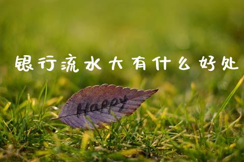 银行流水大有什么好处_https://www.apanben.com_在线喊单_第1张