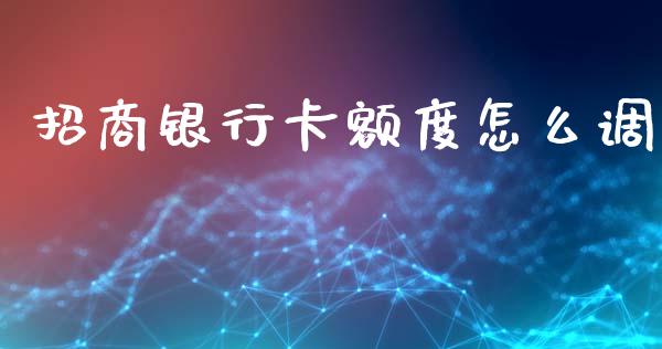 招商银行卡额度怎么调_https://www.apanben.com_在线喊单_第1张