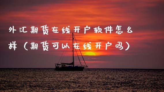 外汇期货在线开户软件怎么样（期货可以在线开户吗）_https://www.apanben.com_在线喊单_第1张
