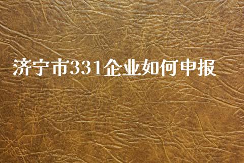 济宁市331企业如何申报_https://www.apanben.com_财经资讯_第1张
