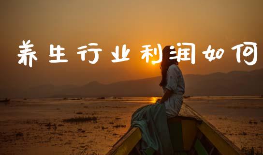 养生行业利润如何_https://www.apanben.com_财经资讯_第1张