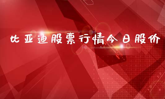 比亚迪股票行情今日股价_https://www.apanben.com_股市指导_第1张
