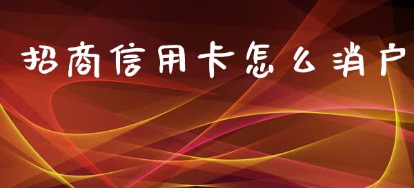 招商信用卡怎么消户_https://www.apanben.com_期货学院_第1张