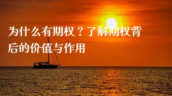 为什么有期权？了解期权背后的价值与作用_https://www.apanben.com_国际期货_第1张