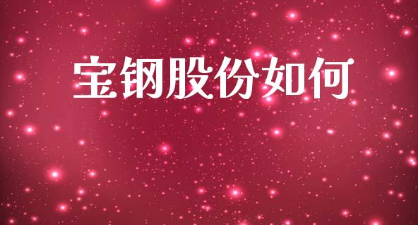 宝钢股份如何_https://www.apanben.com_股市指导_第1张