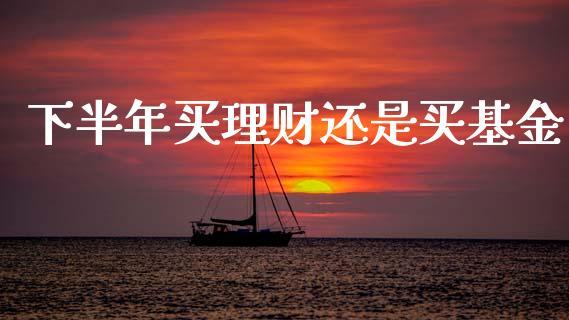 下半年买理财还是买基金_https://www.apanben.com_国际财经_第1张