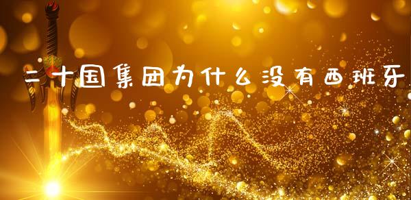 二十国集团为什么没有西班牙_https://www.apanben.com_在线喊单_第1张