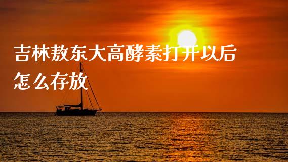 吉林敖东大高酵素打开以后怎么存放_https://www.apanben.com_期货学院_第1张