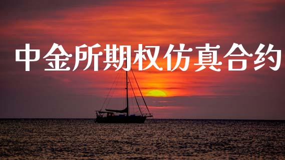 中金所期权仿真合约_https://www.apanben.com_股市分析_第1张