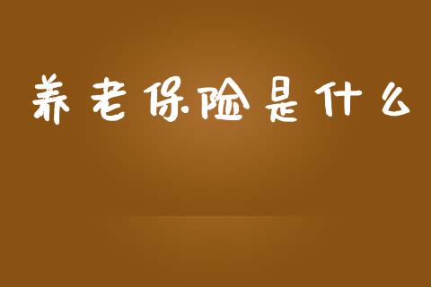 养老保险是什么_https://www.apanben.com_股市指导_第1张
