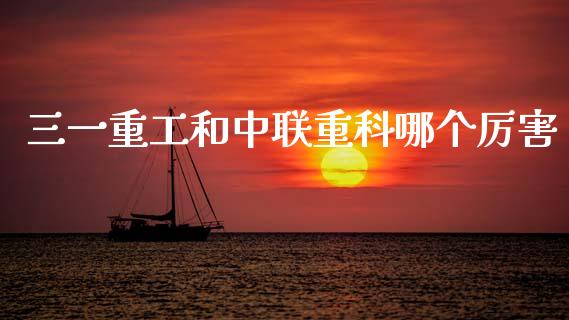 三一重工和中联重科哪个厉害_https://www.apanben.com_股市分析_第1张
