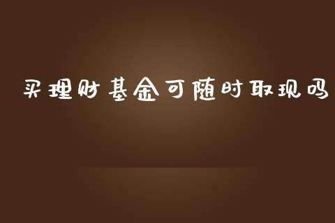买理财基金可随时取现吗_https://www.apanben.com_国际财经_第1张
