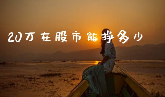 20万在股市能挣多少_https://www.apanben.com_期货学院_第1张